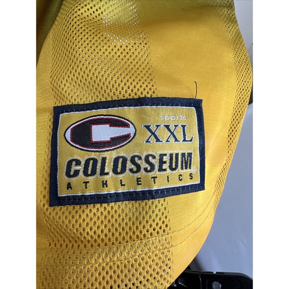 Michigan Wolverines Jersey Mens 2XL Blue Gold Sewn Vintage Colosseum 90s - Picture 7 of 7